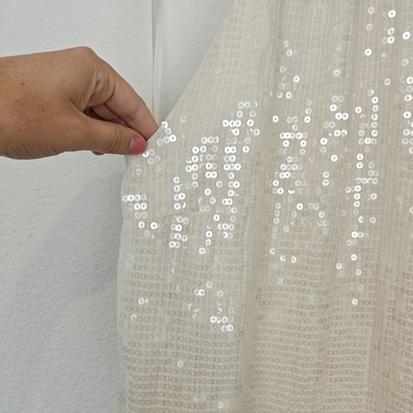 Alice & Olivia NWT Sequin Halter Ombre SILK Open Back Mini Dress Size XS Women's - Picture 8 of 15